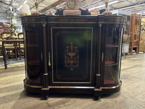 19th century English breakfront parlour cabinet
