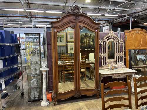 19th century French walnut armoire