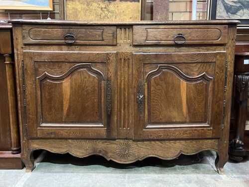 Antique French Provincial oak sideboard