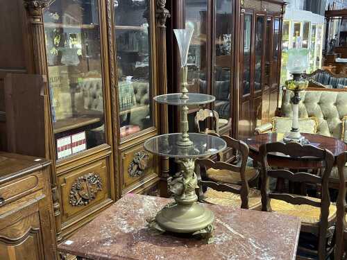French Empire style cast brass table centrepiece