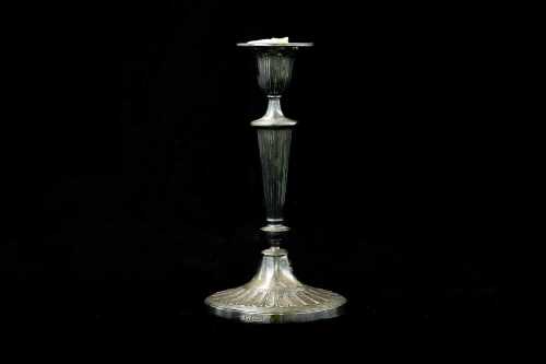 Antique English weighted sterling silver candlestick