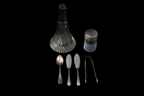 Group of silver and sterling mounted pieces