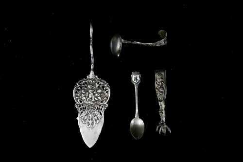 Four German 800 silver pieces, weight 96g