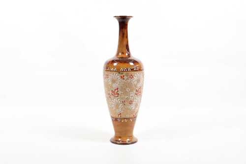Antique Doulton Lambeth Slater's Patent stoneware vase