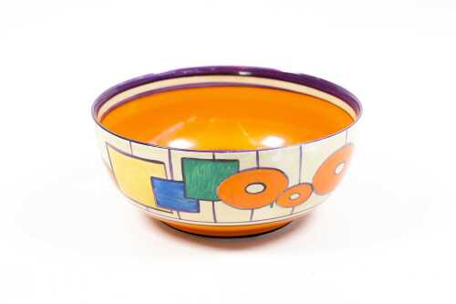 Clarice Cliff Fantasque 'Allsorts' ceramic bowl, c.1930