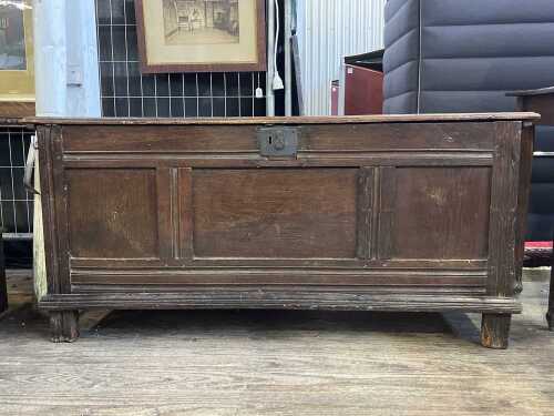 17th century English oak coffer