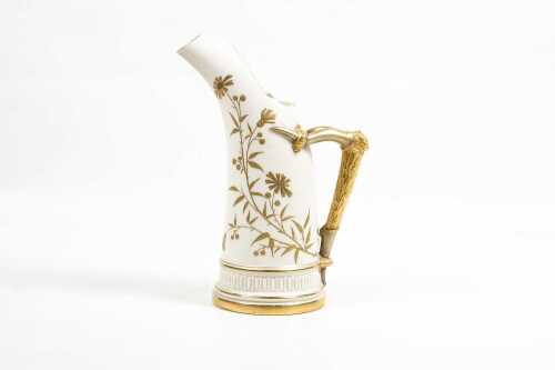 Victorian Royal Worcester porcelain jug, 1886