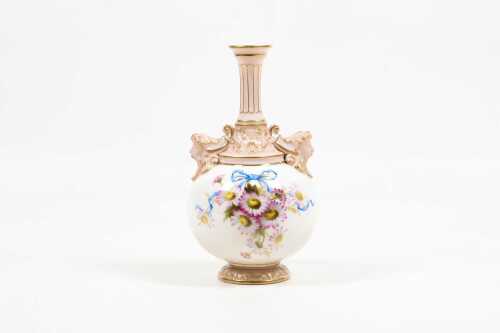 Edwardian Royal Worcester porcelain vase, 1903