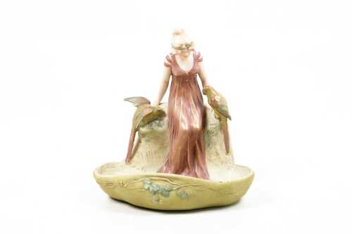 Antique Royal Dux ceramic figure
