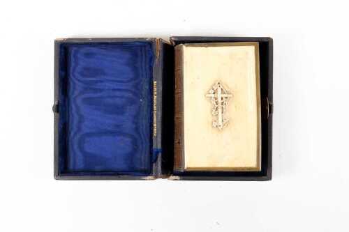 Victorian Book of Common Prayer with celluloid cover and silk-lined case