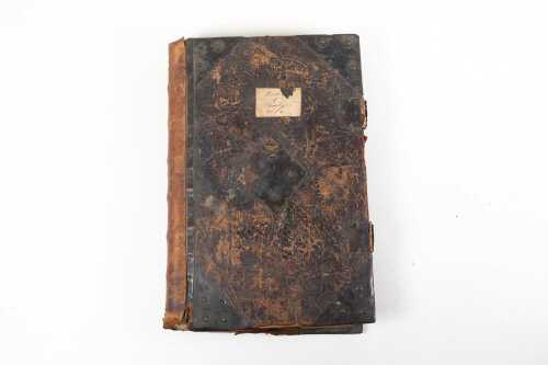 Antique leatherbound 'Foxe's Book of Martyrs', 1684