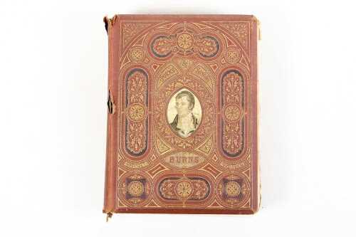 Antique embossed leather and Cosway-bound 'Poems & Songs' by Robert Burns, 1868