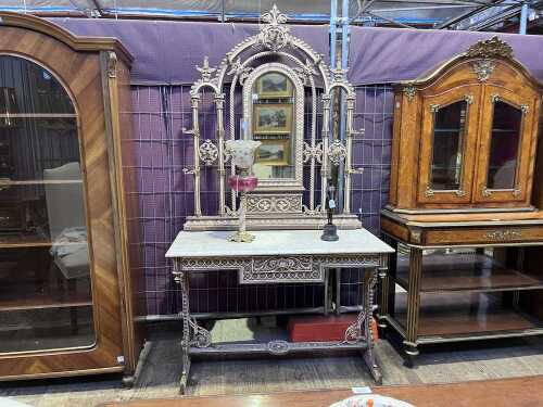 Victorian cast iron hall stand