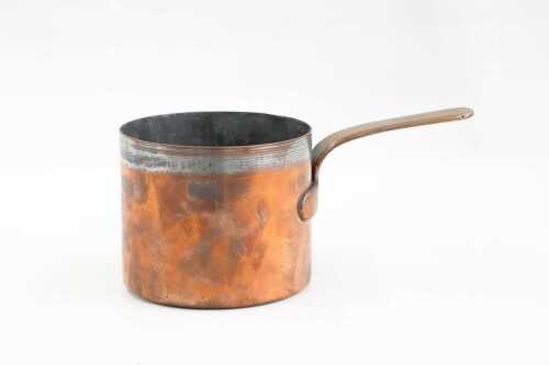 Antique Russian copper saucepan