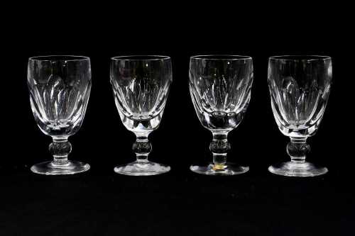 Set of four Waterford Crystal 'Kathleen' glasses