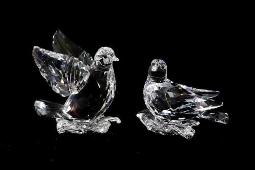 Swarovski Crystal Turtledove figures