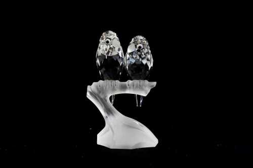 Swarovski Crystal Togetherness Lovebirds figure