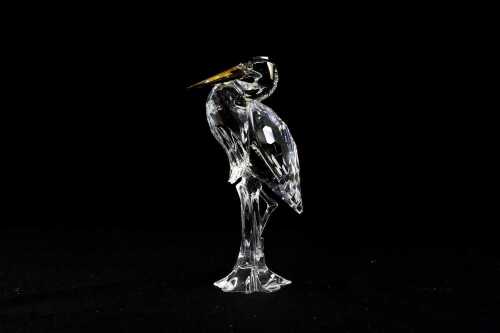 Swarovski Crystal Silver Heron figure