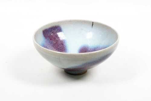 Song style Junyao purple splashed pottery bowl