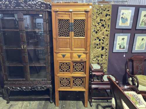 Chinese elm chicken coop cabinet