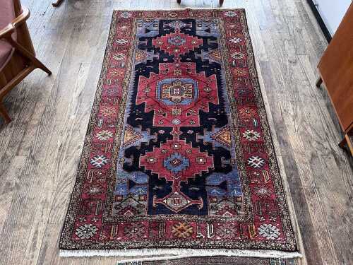 Persian Gabbeh hand knotted wool rug