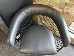 GlobeWest Leather Tub Chair - 2