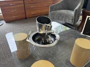 Decorative polished aluminium items - 3
