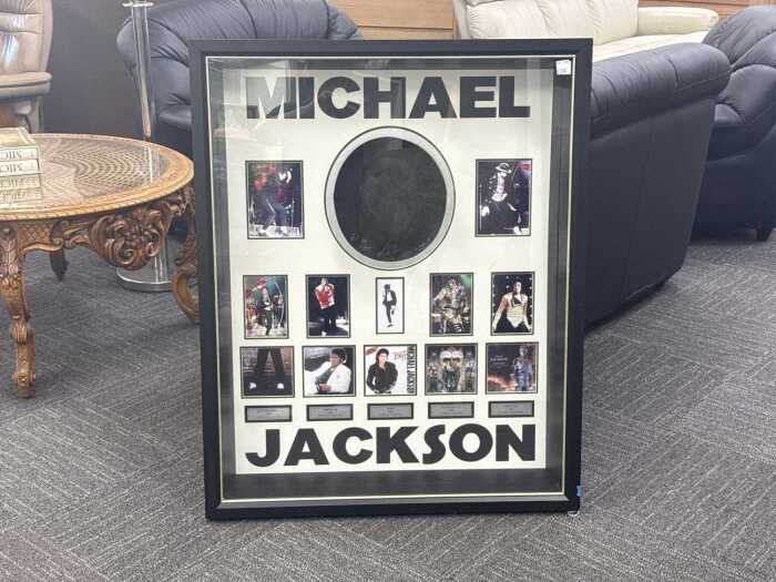 Michael Jackson framed and signed black hat - Check out the new film!!