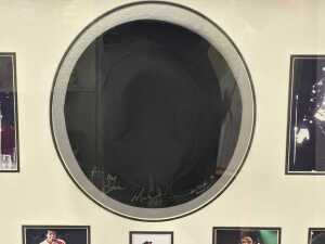 Michael Jackson framed and signed black hat - Check out the new film!! - 2