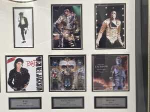 Michael Jackson framed and signed black hat - Check out the new film!! - 4