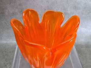 Two mid-century art glass vases - 3