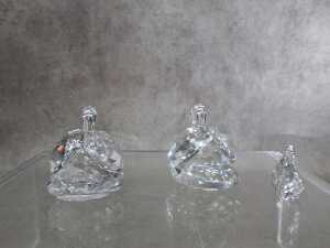 Three Swarovski Crystal Beauties of the Lake swan figures - 5