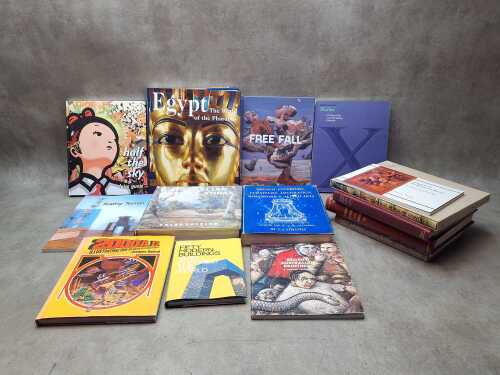 Mostly art and reference books, including vintage