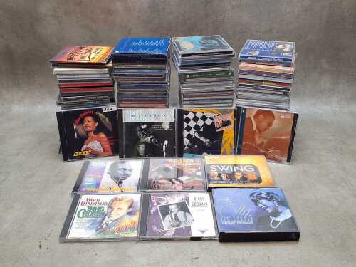 Jazz CDs, approximately 100