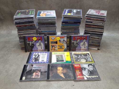 Jazz CDs, approximately 100