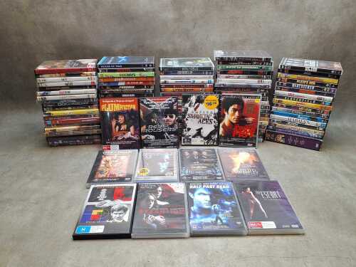 Assorted DVDs, over 100