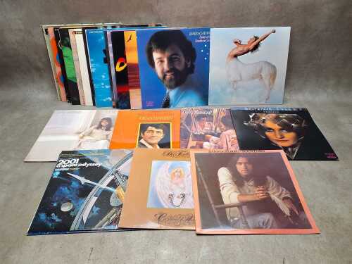 Vinyl records, including Rock and Pop