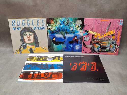 Five '80s vinyl records