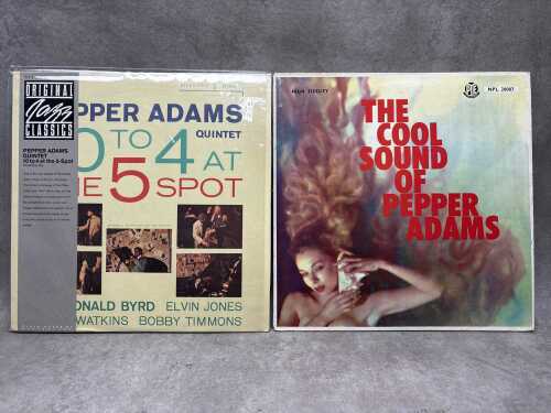 Two Pepper Adams Jazz vinyl records