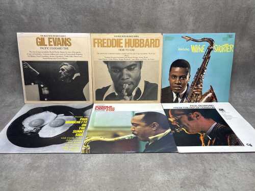 Six U.S. pressed jazz vinyl records