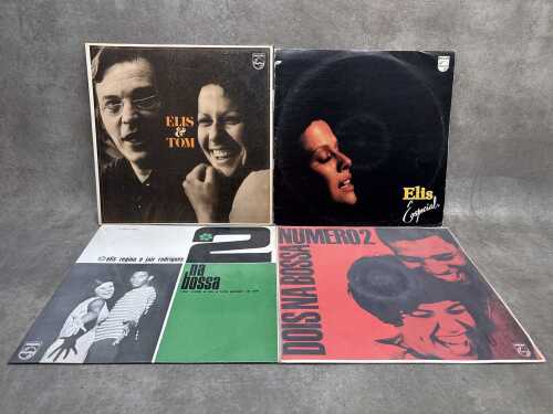 Four Brazilian pressed Elis Regina bossa nova vinyl records