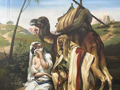 After Horace Vernet, Judah and Tamar. Oil painting on canvas