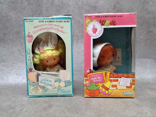 Two vintage 1984 Kenner Strawberry Shortcake friends