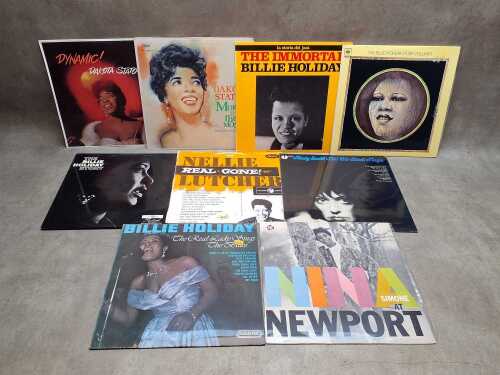 Nine female Jazz vocals vinyl records