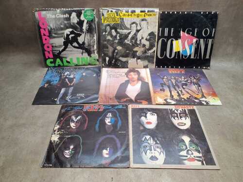 Seven Rock and Punk vinyl records, A/F