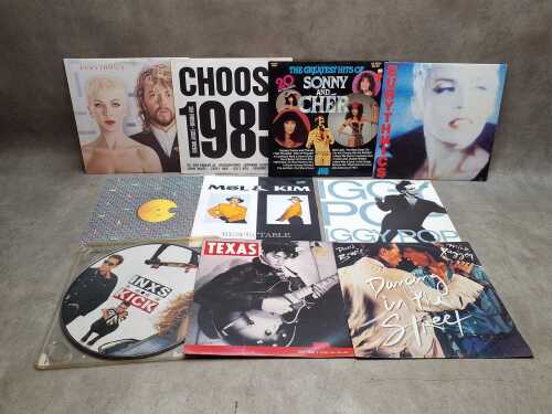 10 mostly '80s Pop vinyl records,