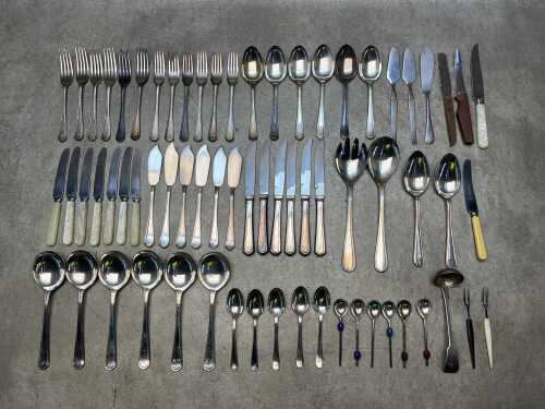 Silver plated cutlery setting for six