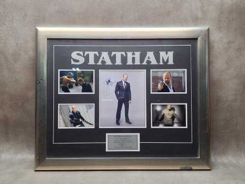 Jason Statham memorabilia collage