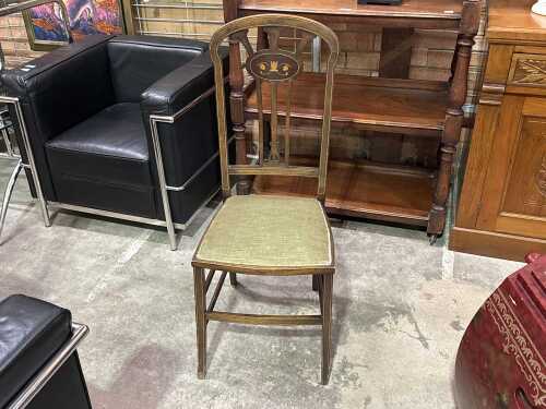 Antique Art Nouveau hall chair