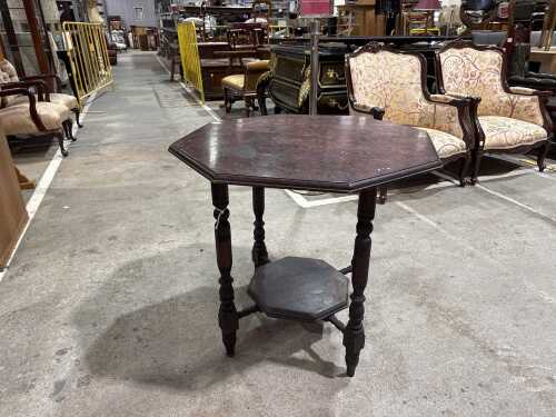 Vintage octagonal occasional table